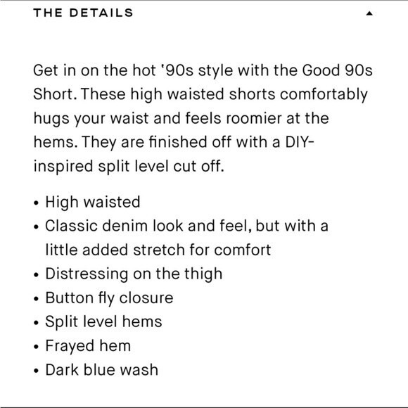 Good American Good 90’s High Waisted Denim Jean Frayed Cut Off Shorts Plus Sz 20 - Picture 13 of 13